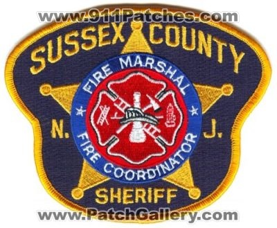 Sussex County Sheriff Fire Marshal Fire Coordinator (New Jersey)
Scan By: PatchGallery.com
