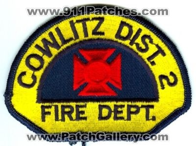 Cowlitz County Fire District 2 (Washington)
Scan By: PatchGallery.com
Keywords: co. dist. number no. #2 department dept.