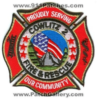 Cowlitz County Fire District 2 (Washington)
Scan By: PatchGallery.com
Keywords: co. dist. number no. #2 department dept. & and rescue proudly serving our community