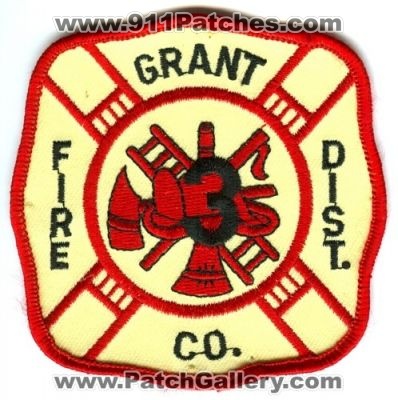 Grant County Fire District 3 (Washington)
Scan By: PatchGallery.com
Keywords: co. dist. number no. #3 department dept.