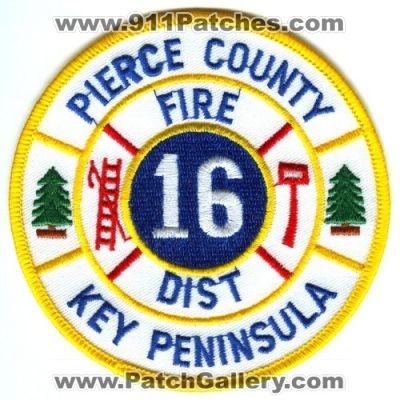 Pierce County Fire District 16 Key Peninsula Patch (Washington)
Scan By: PatchGallery.com
Keywords: co. dist. number no. #16 department dept.