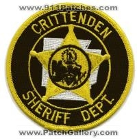 Crittenden County Sheriff Department (Arkansas)
Thanks to BensPatchCollection.com for this scan.
Keywords: dept