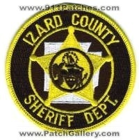 Izard County Sheriff Department (Arkansas)
Thanks to BensPatchCollection.com for this scan.
Keywords: dept