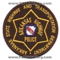 Arkansas Highway Police (Arkansas)
Thanks to BensPatchCollection.com for this scan.
Keywords: state and transportation department