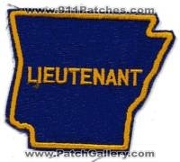 Arkansas State Police Lieutenant (Arkansas)
Thanks to BensPatchCollection.com for this scan.
