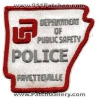 Fayetteville Police Department of Public Safety (Arkansas)
Thanks to BensPatchCollection.com for this scan.
Keywords: dps