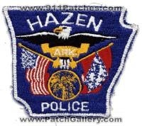 Hazen Police (Arkansas)
Thanks to BensPatchCollection.com for this scan.
