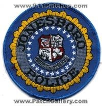 Jonesboro Police (Arkansas)
Thanks to BensPatchCollection.com for this scan.
