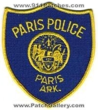 Paris Police (Arkansas)
Thanks to BensPatchCollection.com for this scan.
