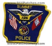 Summit Police (Arkansas)
Thanks to BensPatchCollection.com for this scan.
