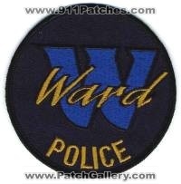 Ward Police (Arkansas)
Thanks to BensPatchCollection.com for this scan.
