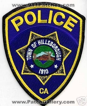 Hillsborough Police (California)
Thanks to apdsgt for this scan.
Keywords: town of