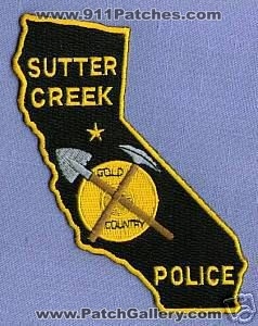 Sutter Creek Police (California)
Thanks to apdsgt for this scan.
