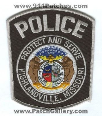 Highlandville Police (Missouri)
Scan By: PatchGallery.com

