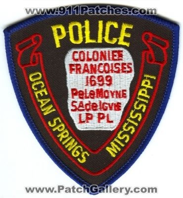 Ocean Springs Police (Mississippi)
Scan By: PatchGallery.com
