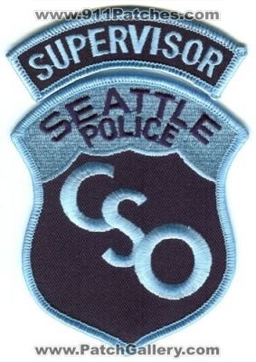 Seattle Police Community Service Officer Supervisor (Washington)
Scan By: PatchGallery.com
Keywords: cso