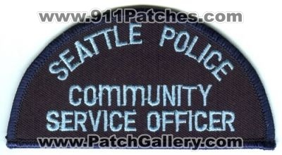 Seattle Police Community Service Officer (Washington)
Scan By: PatchGallery.com
Keywords: cso