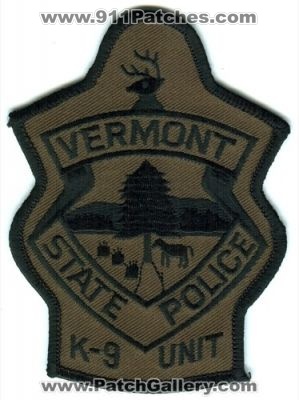 Vermont State Police K-9 Unit (Vermont)
Scan By: PatchGallery.com
Keywords: k9