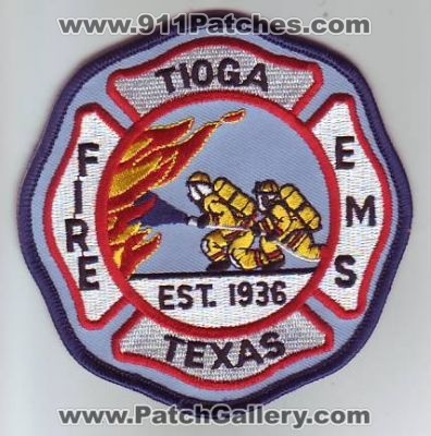 Tioga Fire EMS (Texas)
Thanks to Dave Slade for this scan.
