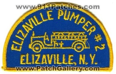 Elizaville Fire Pumper #2 Patch (New York)
[b]Scan From: Our Collection[/b]
Keywords: number