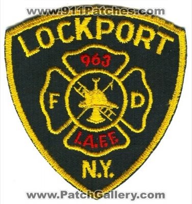 Lockport Fire Department IAFF Local 963 Patch (New York)
[b]Scan From: Our Collection[/b]
Keywords: i.a.f.f. fd