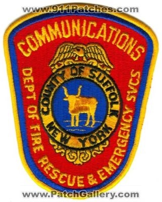 Suffolk County Fire Communication Patch (New York)
[b]Scan From: Our Collection[/b]
Keywords: department dept of rescue & and emergency services