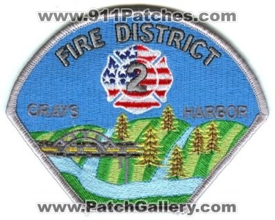 Grays Harbor County Fire District 2 Patch (Washington)
Scan By: PatchGallery.com
Keywords: co. dist. number no. #2 department dept.