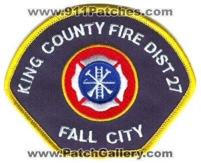 King County Fire District 27 Fall City (Washington)
Scan By: PatchGallery.com
Keywords: co. dist. number no. #27 department dept.
