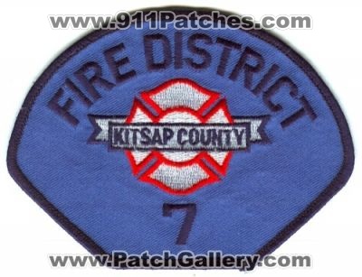 Kitsap County Fire District 7 Patch (Washington)
[b]Scan From: Our Collection[/b]
