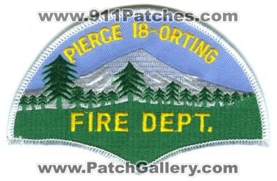 Pierce County Fire District 18 Orting Patch (Washington)
[b]Scan From: Our Collection[/b]
Keywords: department dept
