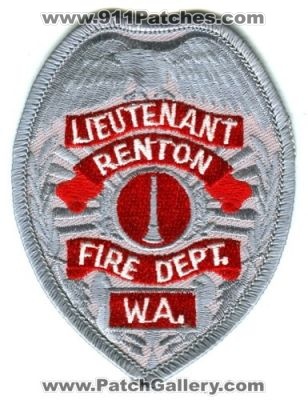 Renton Fire Department Lieutenant Patch (Washington)
Scan By: PatchGallery.com
Keywords: dept. wa.
