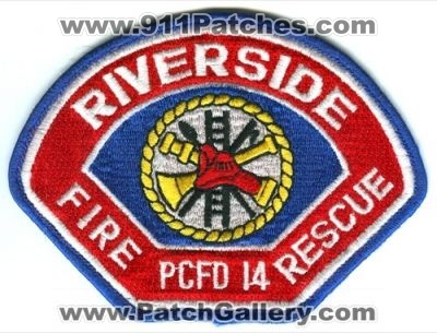 Riverside Fire Rescue Department Pierce County District 14 Patch (Washington)
Scan By: PatchGallery.com
Keywords: dept. co. dist. number no. #14 pcfd