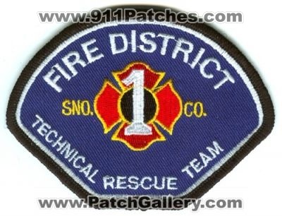 Snohomish County Fire District 1 Technical Rescue Team (Washington)
Scan By: PatchGallery.com
Keywords: sno. co. dist. number no. #1 department dept. trt