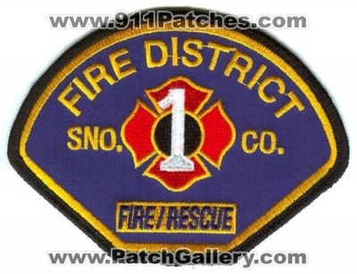 Snohomish County Fire District 1 Patch (Washington)
Scan By: PatchGallery.com
Keywords: sno. co. dist. number no. #1 department dept. rescue