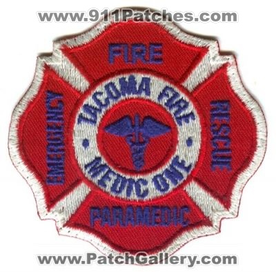 Tacoma Fire Department Medic One Paramedic Patch (Washington)
Scan By: PatchGallery.com
Keywords: dept. 1 emergency rescue