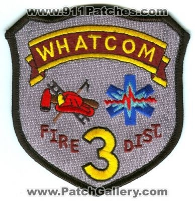 Whatcom County Fire District 3 (Washington)
Scan By: PatchGallery.com
Keywords: co. dist. number no. #3 department dept.