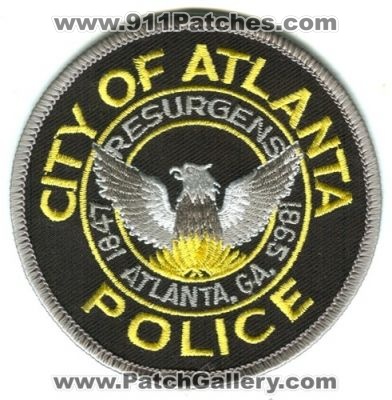 Atlanta Police (Georgia)
Scan By: PatchGallery.com
Keywords: city of