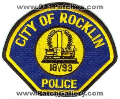 Rocklin Police (California)
Scan By: PatchGallery.com
Keywords: city of