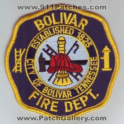 Bolivar Fire Department (Tennessee)
Thanks to Dave Slade for this scan.
Keywords: dept city of