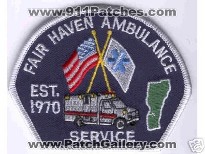Fair Haven Ambulance Service (Vermont)
Thanks to Brent Kimberland for this scan.
