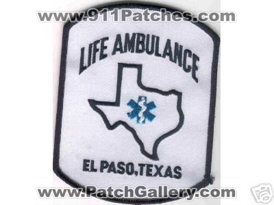Life Ambulance (Texas)
Thanks to Brent Kimberland for this scan.
Keywords: el paso