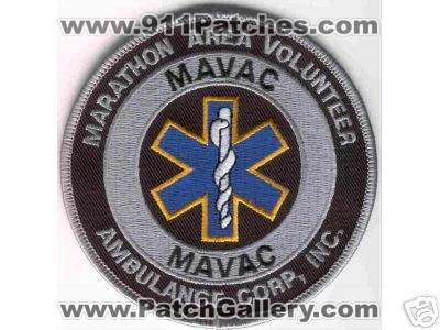 Marathon Area Volunteer Ambulance Corp Inc (New York)
Thanks to Brent Kimberland for this scan.
Keywords: ems mavac