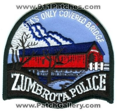 Zumbrota Police (Minnesota)
Scan By: PatchGallery.com
