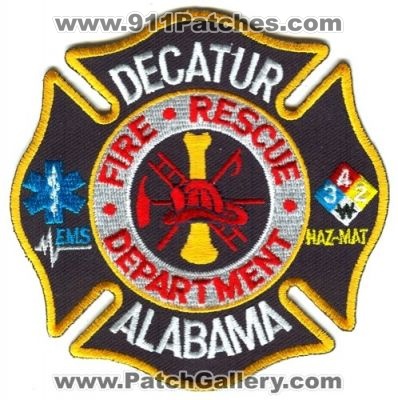 Decatur Fire Rescue Department Patch (Alabama)
Scan By: PatchGallery.com
Keywords: dept. ems haz-mat hazmat