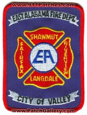 East Alabama Fire Department (Alabama)
Scan By: PatchGallery.com
Keywords: shawmut fairfax riverview langdale