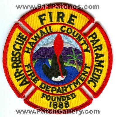 Hawaii County Fire Department Air Rescue Paramedic (Hawaii)
Scan By: PatchGallery.com
Keywords: co. dept. ems
