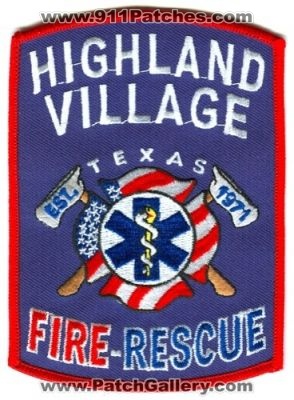 Highland Village Fire Rescue Department Patch (Texas)
Scan By: PatchGallery.com
Keywords: dept.
