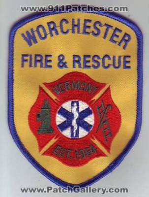 Worchester Fire & Rescue (Vermont)
Thanks to Dave Slade for this scan.
Keywords: and
