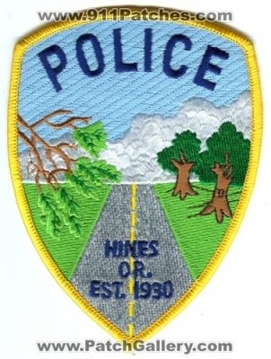 Hines Police (Oregon)
Scan By: PatchGallery.com
Keywords: or.