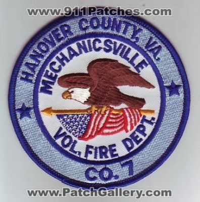 Mechanicsville Volunteer Fire Company 7 (Virginia)
Thanks to Dave Slade for this scan.
Keywords: vol. dept. co. va.